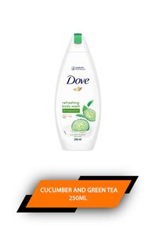 Dove Body Wash Cucumber And Green Tea 250ml